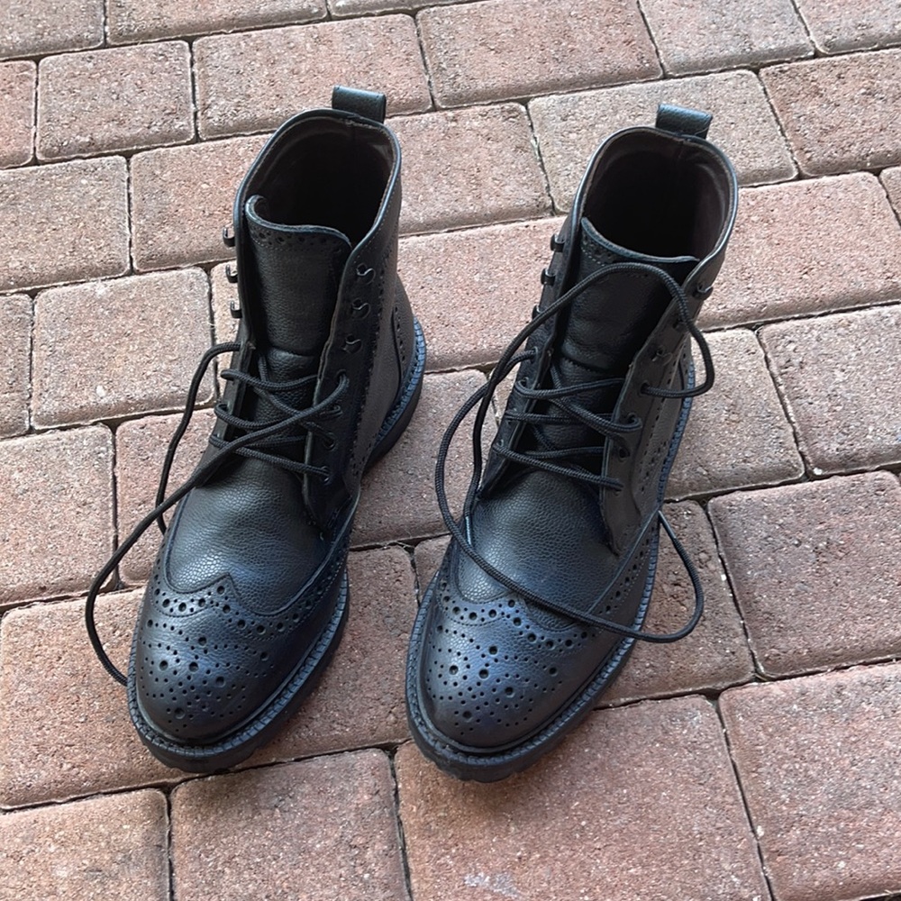 Allen Edmonds long branch black high tops